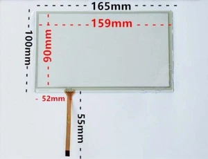 VETRO PER LCD 7 POLLICI GPS NAVIGATORE RESISTIVO TOUCH SCREEN GLASS - Bild 1 von 4