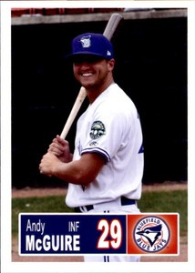 2018 Bluefield Blue Jays Grandstand #16 Andy McGuire Infielder Oakton Virginia 