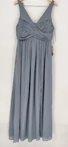 Birdy Grey Dusty Blue Dress XL Long Bridesmaid Party Gown Formal NWT - Picture 1 of 12