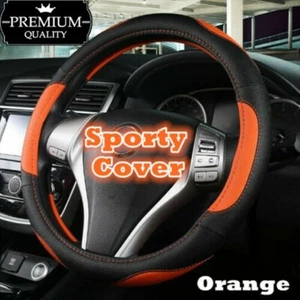Car Steering Wheel Cover Car Auto Steering Wheel Covers Orange Cover Protector - Picture 1 of 5