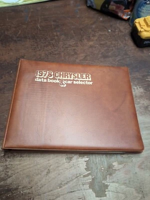 1978 Chrysler Data Book Dealer Album Facts Features Dealership Cordoba LeBaron  - Image 1 of 4