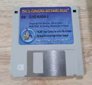 Duke Nukem II 2 Shareware 3,5" Disco PC Computer Videogioco Vintage per DOS - Foto 1 di 1