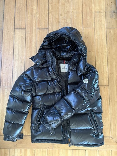 Moncler Luxury Puffer Cappotto Invernale Uomo Medium Nero Puffy Nuovo Con Etichette