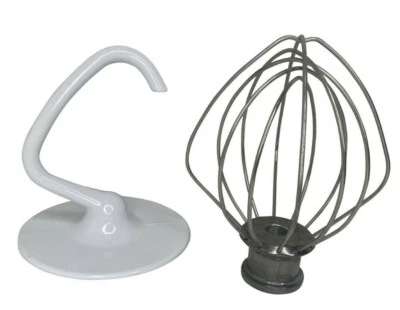 Kitchenaid 3.5QT Mini Dough Hook K35DH And Wire Whisk K35WW Genuine 5KSM3310   - Image 1 of 3
