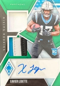 2024 Panini Phoenix- Rising Rookies Dual Patch Green Auto /25 Xavier Legette(RC) - Picture 1 of 2