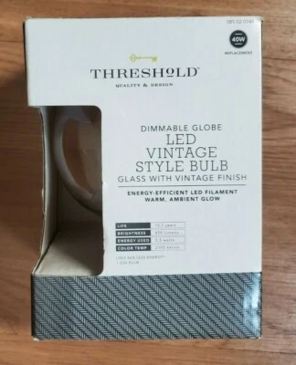 Threshold Dimmable LED Vintage Style Bulb, NEW! (40W) - Image 1 of 3