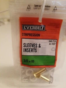 EVERBILT Brass  Fitting Garden Hose Nipples Caps Union  - Picture 1 of 1