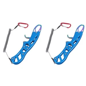 2 PCS Fisch Pinzette Kontrollgerät Angelzange Für Lippen Fischfangzangenhalter - Bild 1 von 12