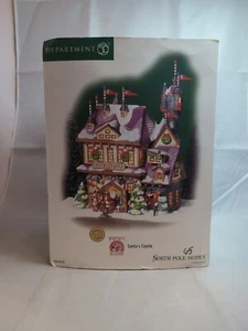 DEPARTMENT 56 NORTH POLE RUDOLPHS SANTAS CASTLE - Picture 1 of 7