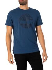 Timberland Men's Tree Logo T-Shirt, Blue