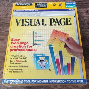 Symantec- Visual Page Windows NT/95 Software for PC (1997) - Picture 1 of 5