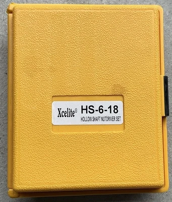 XCELITE  10 PC Standard Hollow-Shaft Nutdriver Set HS-6-18 (9/32” Driver Missing - Image 1 of 4