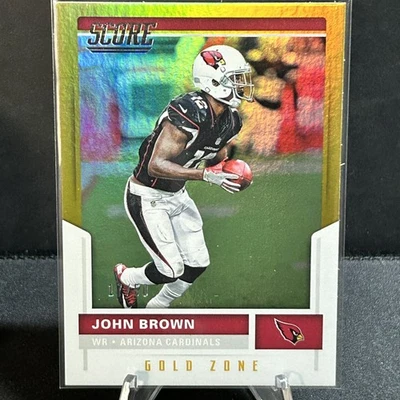 John Brown Arizona Cardinals 2017 Score SN Gold Zone #/50 - Image 1 of 2