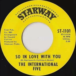 The International Five / So In Love With You US 7in Vinyl Starway ST1101 - Bild 1 von 2