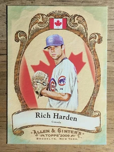 2009 Topps Allen and Ginter National Pride #NP32 Rich Harden - Picture 1 of 2
