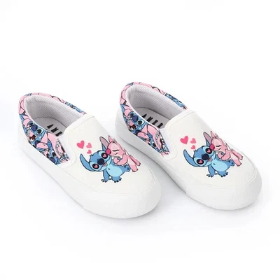 Tênis Disney Stitch Slip-On Infantil Unissex Leve Respirável Lona Novo com etiquetas - Imagem 1 de 4