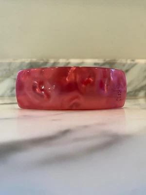 France Luxe Classic Rectangle Volume Hair Barrett Rose Pink Shiny  Hand Made - Image 1 of 4