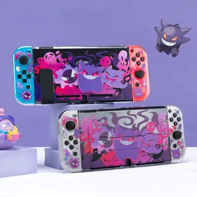 Pokemon Gengar Nintendo Switch OLED Case Cover  Skin Shell Accessory For Joycon - Image 1 of 4