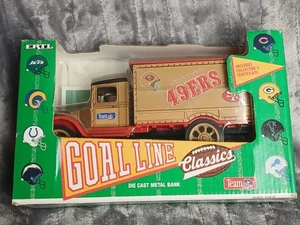 De colección San Francisco 49ers NFL Goal Line Classics Diecast Truck Bank 1993 - Imagen 1 de 15