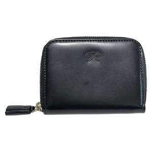 Auth Anya Hindmarch - Black Leather Coin Case - Picture 1 of 4