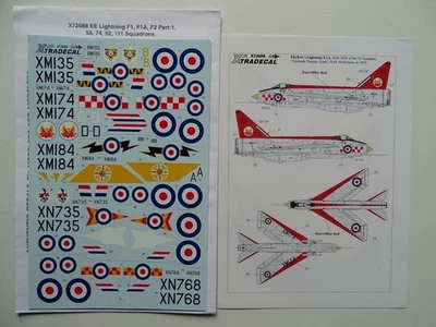 Xtra decals 1/72 BAC Lightning F1 & F2 Pt. 1 - Immagine 1 di 3