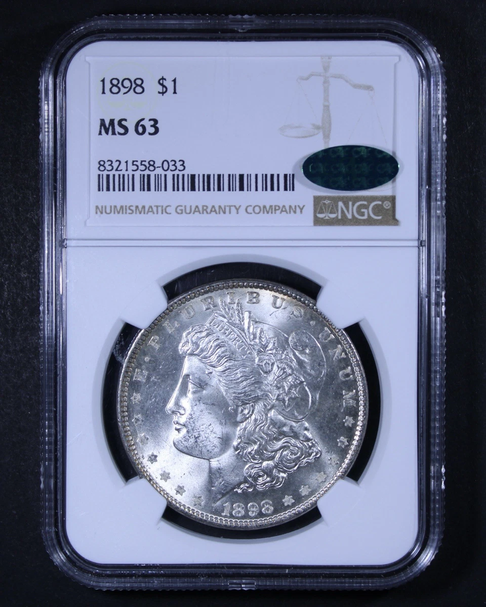 1898 MS 63 Graded Morgan Dollars for sale | eBay