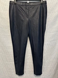 Chico’s marineblaue Kunstleder-Leggings zum Überziehen Ponte Strickhose Damengröße 3 (16) - Bild 1 von 15