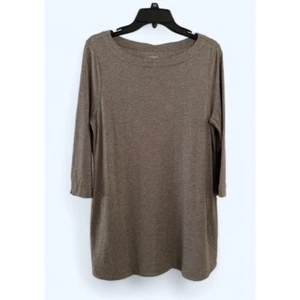 J.Jill Pure Jill Knit A-Line Tunic Pockets Size Med Grey - Picture 1 of 6