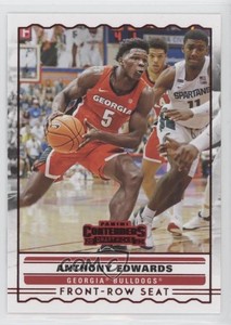 2020 Panini Contenders Draft Picks Front Row Seats Red Anthony Edwards Rookie RC