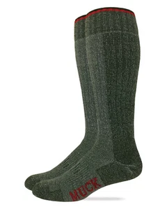 Muck Boot Mens Merino Wool Heavyweight Over The Calf Boot Socks 2 Pair Pack - Picture 1 of 6