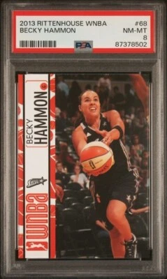 2013 Rittenhouse WNBA Becky Hammon PSA 8 Las Vegas Aces Head Coach - Image 1 of 2