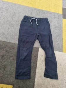 Boys Light Weight Summer Trousers Age 2-3 Blue and Stripe Blue. - Picture 1 of 4