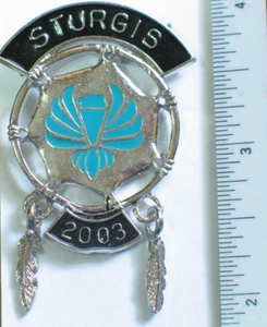 Sturgis 2003 Dream Catcher Motorcycle Pin - Picture 1 of 3