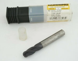 VHM Radiusfräser 10 mm Gühring / 4-Schneider / Schaftfräser mit Vollradius - Bild 1 von 4