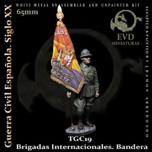 w EL VIEJO DRAGON - TGC.19 - Scala 54mm - BANDERA Brigadas Internacionales - Picture 1 of 1
