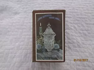 Vintage Indiana Glass Co. Mount Vernon CLEAR Crystal Candy Box and Cover #0597 - Picture 1 of 4