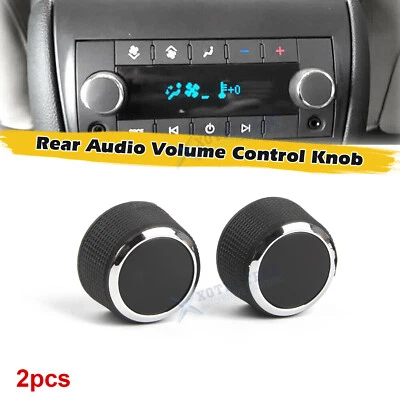 2PCS Inner Rear Volume Adjust Control Knob For GMC Sierra 1500 2500HD 2007-2013 - Image 1 of 4