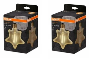 2x Osram LED Vintage 1906 Stern E27 warmweiß 4,5W=40W Deko EEK: F (Spektrum A-G) - Bild 1 von 7