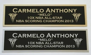 Carmelo Anthony nameplate for signed autographed basketball photo jersey case  - Picture 1 of 2