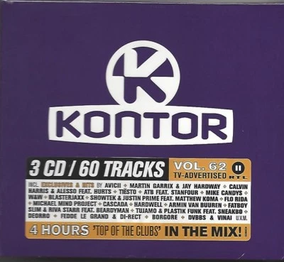 KONTOR - TOP OF THE CLUBS VOL. 62 * NEW DIGIPACK 3CD'S 2014 * NEU *  - Bild 1 von 2