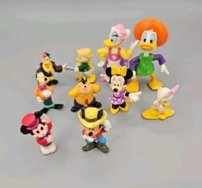 Lote de 10 figuras pequeñas de plástico y vinilo Disney Pato Donald, Pato Margarita, etc. Foto 1 de 4