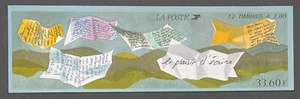 France - booklet nr. BC2848 - w/ 12 MNH stamps - Le plaisir d'écrire - 1993 - Picture 1 of 2