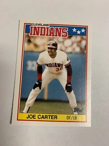 1988 Topps American Baseball Joe Carter Cleveland Indians  - Bild 1 von 1