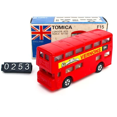 VENDA - Nova Tomica F15 London Bus Scale 1/130 Japão Diecast Tomy Caixa Branca Azul - Imagem 1 de 4