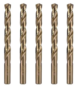 Set punte per trapano cobalto HSS M35 Jobber 29/64" punte per trapano torsione lavorazione metalli - 5 pezzi - Foto 1 di 8