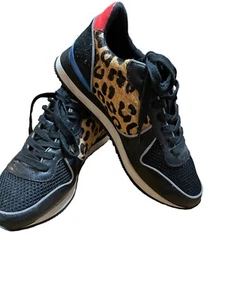 Steve Madden Trackk Trainer Leopard Print Size 8.5 M - Picture 1 of 5