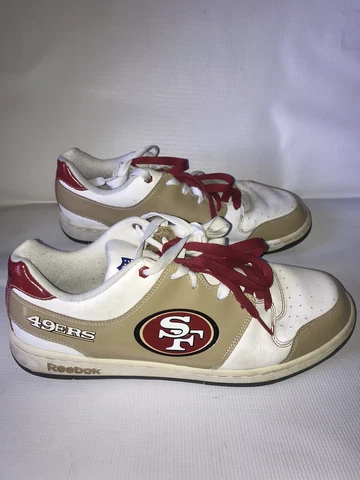 San Francisco 49ers Reebok RBK Red / Gold / White Shoes Men’s Size 13 Cover