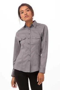 Chef Works Womens Pilot Shirt (WPDS) - Picture 1 of 3