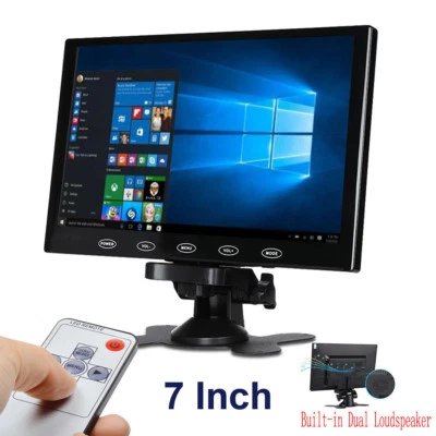 7/9/10 Inch HDMI VGA AV LCD Monitor for CCTV DSLR Raspberry Pi PC Screen 1080P - Image 1 of 4