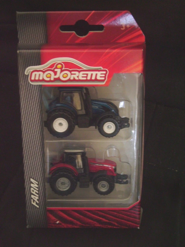Set de 2 véhicules Majorette "Farm" Valtra + Masey Ferguson 8737 neuf  - Photo 1/1